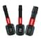 Diablo Diablo Square 1 in. L Driver Bit Set Black Oxide 3 pc DSQV1-S3 - alternate 1